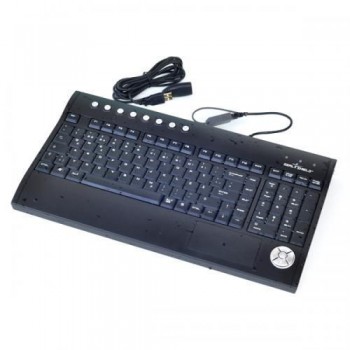 Tastatur Seal Shield S105DE             wasserdicht, IP68                antimikrobiell/spülmaschinenfest, Schwarz  USB, Multimedia, SILVER SURF